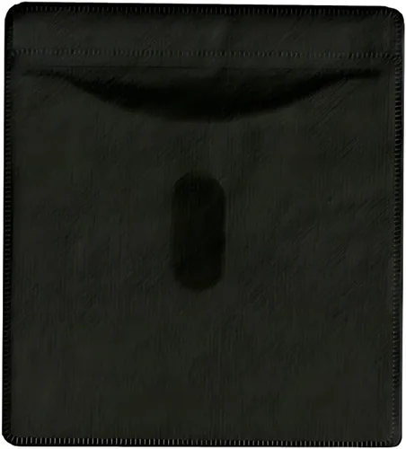 Mediaxpo Fundas de plástico de doble cara para CD de alta calidad, funda de plástico para CD para máxima protección y organización (negro) (paquete