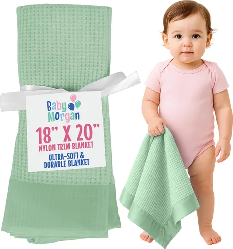 Miniatura 21 de Manta térmica de punto gofre, mini manta suave y transpirable para recién nacidos y bebés, para niños pequeños para cochecitos, viajes, siestas