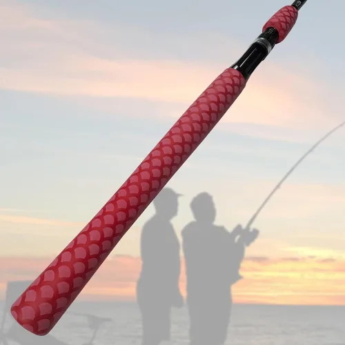 Miniatura 10 de Varilla retráctil con patrón de escamas de peces para hockey, béisbol, fácil de instalar, de larga duración