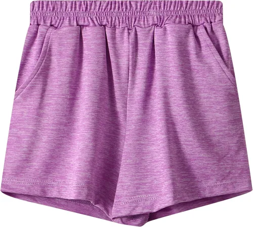 Miniatura 8 de BYONEME Pantalones cortos deportivos para niñas pequeñas y grandes, para entrenamiento, baloncesto, fútbol, deportes, para niñas adolescentes