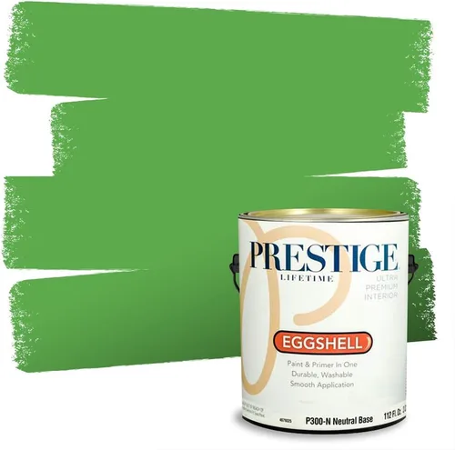 Miniatura 92 de PRESTIGE Pintura exterior e imprimación en uno, aloe, plano, 1 galón