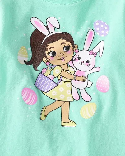 Miniatura 11 de The Children's Place Baby Girls' and Toddler All Holidays,Birthdays Short Sleeve Graphic T-Shirts