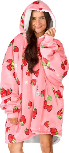 Miniatura 29 de Bare Home B-Cozy - Manta con capucha, para llevar puesta, suave, afelpada, de sherpa, cálida, acogedora, de gran tamaño, disponible en tamaños