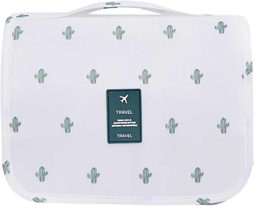 Miniatura 38 de L&FY Neceser portátil multifuncional para viaje, estuche de maquillaje y cosméticos, organizador de artículos de aseo, A-Negro