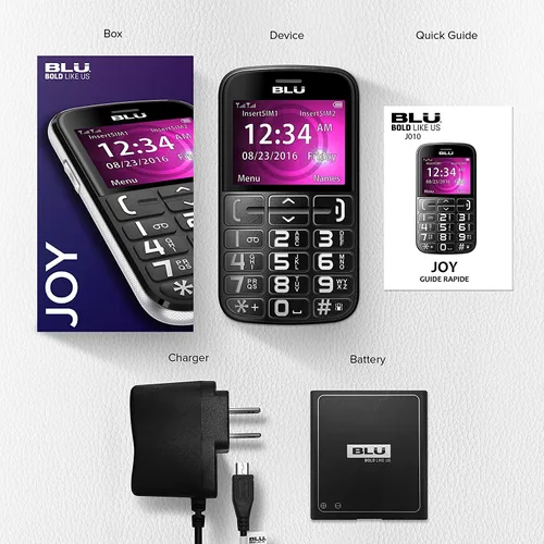 Miniatura 6 de BLU JOY – 2.4", teléfono desbloqueado de fábrica – Negro
