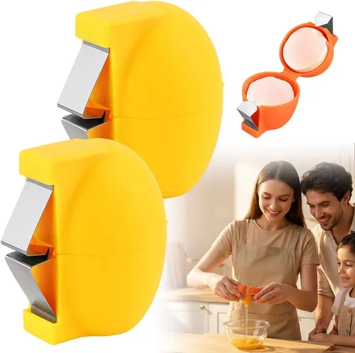 Miniatura 8 de Abridor de cáscara de huevo, herramienta de acero inoxidable, separador de huevos multifuncional para huevos crudos y duros, pelador de huevos