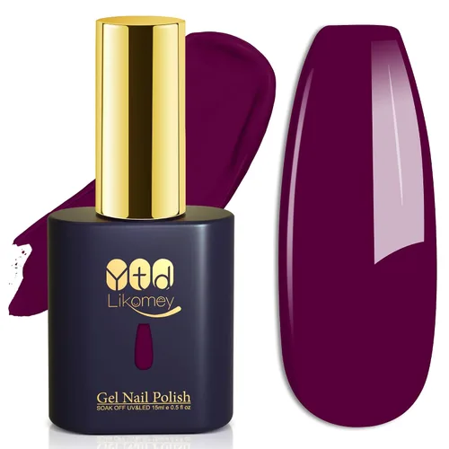 Miniatura 26 de YTD Likomey Esmalte de uñas de gel blanco, 0.5 onzas líquidas, manicura y pedicura para manicura y pedicura de verano, esmalte de color UV, 0.5