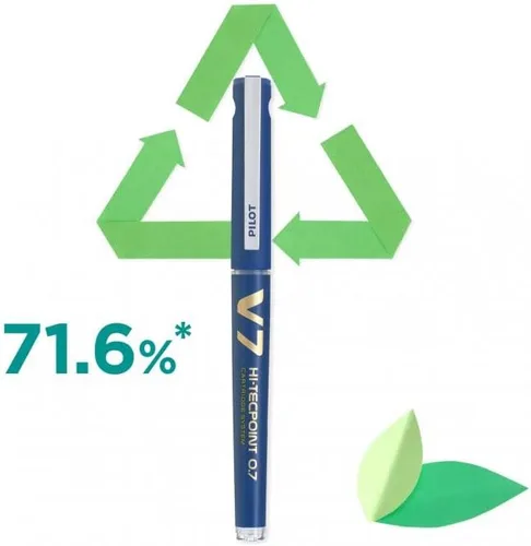 Miniatura 7 de Pilot V7 Hi-Tecpoint - Bolígrafo de punta redonda (3 unidades), tinta líquida, punta mediana de 0.028 in, color negro