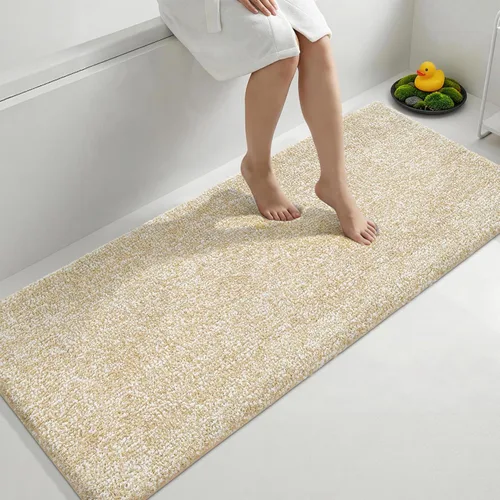 Miniatura 30 de Yimobra Alfombra de baño acolchada antifatiga, antideslizante, lavable, de microfibra suave y densa para lavabo, ducha, pies cansados, cómodo