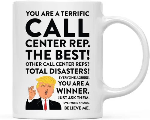 Miniatura 15 de Andaz Press Funny President Donald Trump - Taza de café de 11 onzas, excelente instructor aeróbico, paquete de 1, taza de cerámica para beber