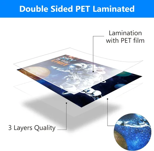 Miniatura 3 de Outus 12 pósteres educativos del sistema solar laminados para niños, espacio y planetas, gráficos de pared para niños pequeños, aula, dormitorio