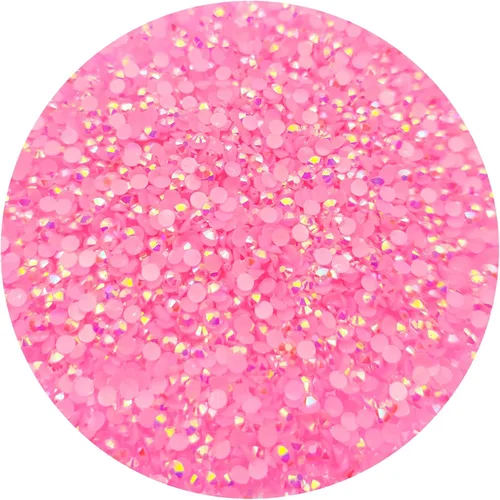 1000 diamantes de imitación de resina de 0.236 pulgadas con parte trasera plana de color AB para botellas, vasos, maquillaje de cara, decoración de