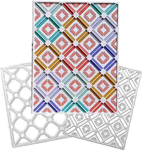 Troqueles de corte para hacer tarjetas de papel, paquete de 2 fondos, marco, plantillas de metal, herramienta de álbumes de recortes, manualidades,