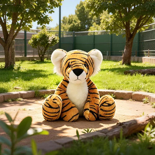 Miniatura 2 de Apricot Lamb Toys - Peluche clásico de tigre, suave, perfecto para niños (tigre amarillo, 7 pulgadas)