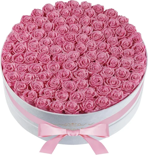 Miniatura 13 de Perfectione Roses 27 Rosas en una Caja, Rosa del Día de la Madre, Flores Preservadas para Ella, Flores para Entrega, Regalos de Cumpleaños