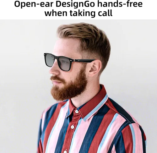 Miniatura 5 de GetD Gafas de IA para hombres y mujeres, lentes inteligentes con tecnología ChatGPT, traducción en tiempo real AI con 107 idiomas, reproducción
