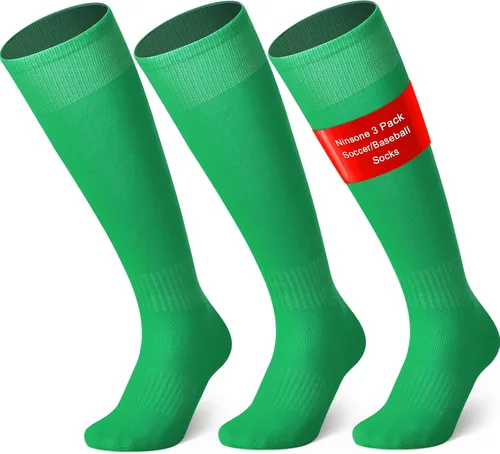 Miniatura 9 de 3 pares de calcetines de béisbol y sóftbol para jóvenes, niños, niñas, hombres y mujeres, calcetines de fútbol