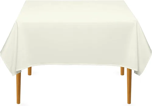 Miniatura 77 de Pomp Mantel Premium de Poliéster de 60" x 84" en Color Amarillo Plátano Tela Fácil de Cuidar, Resistente a Arrugas y Manchas Para Mesa Banana