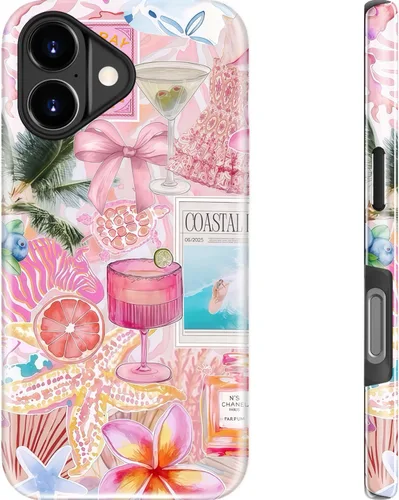 Miniatura 235 de Goodon para iPhone 17 Pro, Funda Estética de Gato Negro y Niña Naranja, Compatible con Magsafe, Funda Protectora Retro Única y Moderna de Silicona