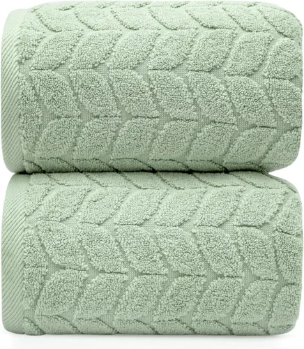 Alusa Home Sábanas de Baño de Lujo Ultra Suaves y Elegantes de 700 GSM | Paquete de 2 | Extra Grandes 35x70 Pulgadas | 100% Algodón de Fibra Larga