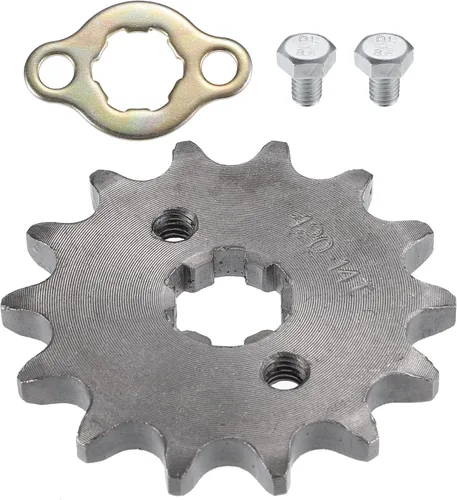 X AUTOHAUX 1 juego de 420 estilos 14 dientes 0.669 in ID motocicleta piñón delantero motor apto para motocicleta 50cc 70cc 110cc 125cc motocicleta