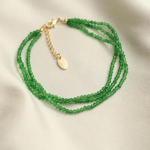 Miniatura 69 de Gempires Natural Multi Strand Beaded Bracelets Lightweight Handmade Gemstone Jewelry Hypoallergenic 8 Inch Gold Plated Stylish Everyday Wear Jewelry