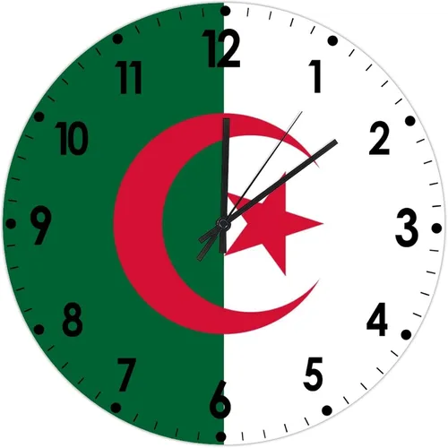 Miniatura 96 de Cheyan Reloj de pared con bandera de Canadá de 12 pulgadas, silencioso, sin tictac, de PVC, funciona con pilas, reloj redondo decorativo, regalo