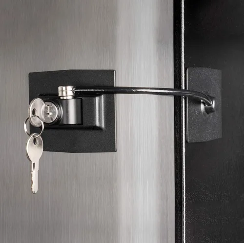 Miniatura 6 de Paquete de 2 cerraduras para refrigerador Guardianite Premium con cerradura con llave incorporada (paquete de 2, blanco)