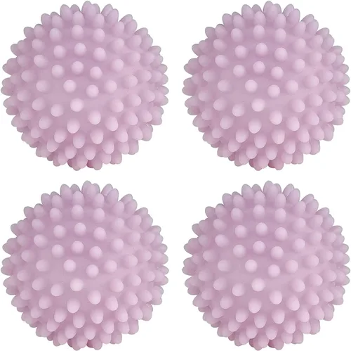 Miniatura 2 de Bolas para Secadora Paquete de 4 - Bolas para Secadora Reutilizables No Tóxicas (Morado Claro)