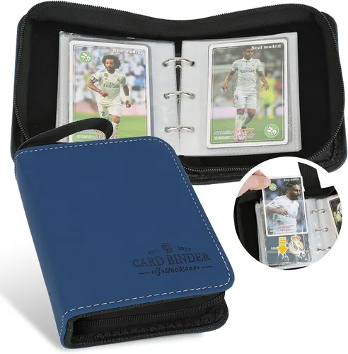 Miniatura 22 de Carpeta para Tarjetas Coleccionables, Carpeta Álbum de Colección de Tarjetas con 540 Bolsillos de Carga Lateral, Carpeta Álbum de 9 Bolsillos