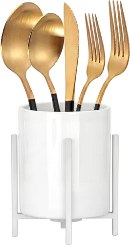 Miniatura 9 de 2 Piezas Soporte para Cubiertos de Encimera, Soporte de Cocina para Cucharas y Tenedores, Organizador de Utensilios de Encimera, Soporte para Sólido