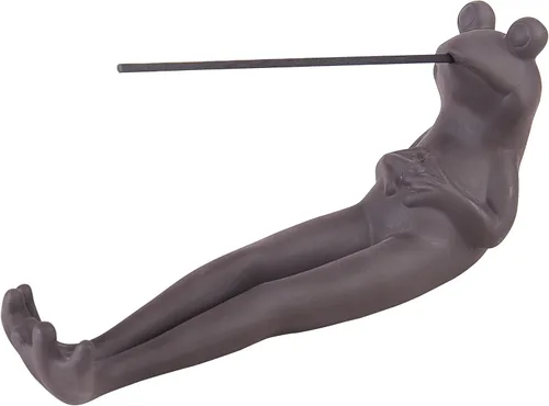 Soporte de incienso de rana hecho a mano para incienso de cerámica, soporte para quemador de rana, adorno moderno de aromaterapia para meditación,