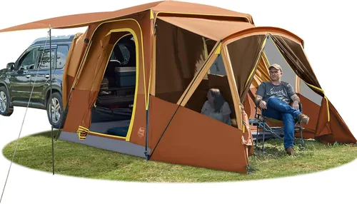 Miniatura 11 de TIMBER RIDGE 5-9 Person SUV Tent with Screen Porch and Awning for Family Camping, Weather Resistant and Portable Van or Car Tent, Includes Rainfly