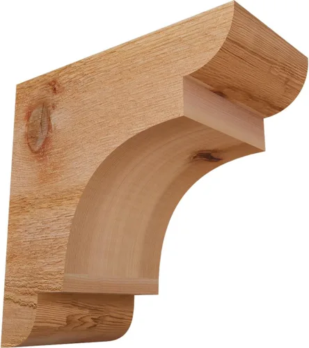 Miniatura 23 de Ekena Millwork COR04X12X12NEB00RWR 4 pulgadas de ancho x 12 pulgadas de profundidad x 12 pulgadas de alto New Brighton Rough Sawn Corbel, cedro rojo