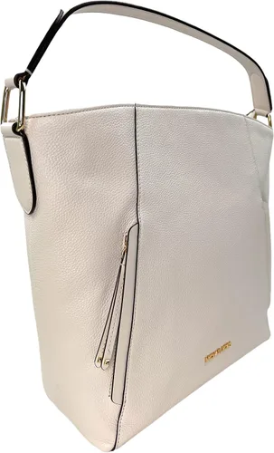 Miniatura 2 de Michael Kors Evie - Bolso de hombro tipo Hobo de cuero grande crema claro Crema claro