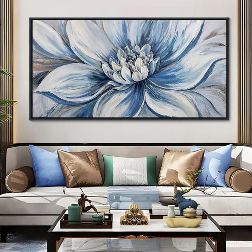 Miniatura 8 de Lienzo de mapa del mundo para pared, arte abstracto de mapas del mundo azul marino para pared, arte de pared moderno vintage para oficina, cuadros