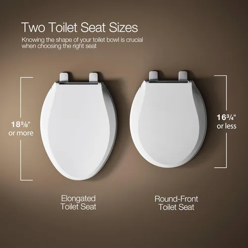 Miniatura 6 de KOHLER 4733-RL-7 Glenbury ReadyLatch - Asiento de inodoro alargado con cierre silencioso, asientos de inodoro con cierre suave, color negro