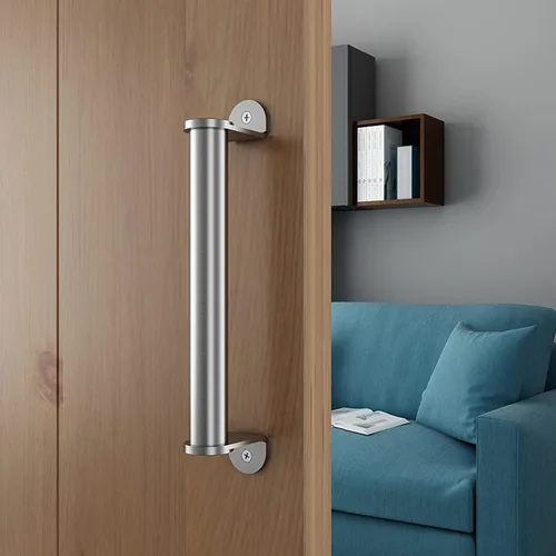 Miniatura 2 de JUBEST Tirador de mango de tubo de montaje lateral de acero inoxidable de 10 "para puertas corredizas de bolsillo de puerta de granero manijas