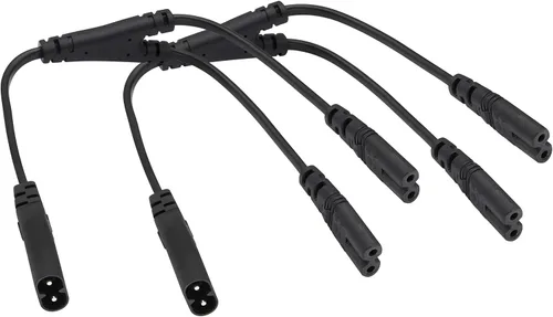 Miniatura 9 de Paquete de 2 cables de CA C14 a C5, 10A 125V IEC adaptador de corriente macho a hembra de 3 polos, convertidor de CA C5 a C14 para convertidor