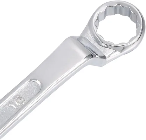 Miniatura 3 de uxcell Llave métrica de extremo de caja doble de 0.512 in x 0.630 in con desplazamiento de 12 puntos, cromada, acero Cr-V
