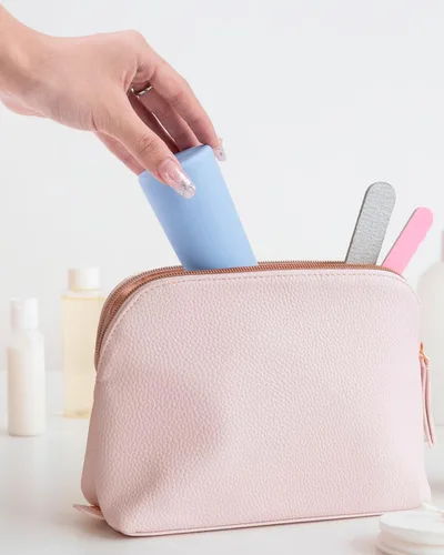 Miniatura 5 de Valourgo Botellas de viaje para artículos de tocador, botellas de viaje portátiles de 3.4 onzas aprobadas por la Tsa, tubos de viaje a prueba de Azul
