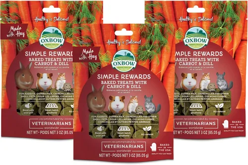 Miniatura 19 de Oxbow Animal Health Golosinas Vegetales Simples, Golosinas de Zanahorias y Pimiento para Conejos y Conejitos, Snack para Mascotas para Conejos