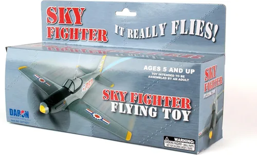 Miniatura 4 de Daron Sky Fighter - Juguete volador con cuerda, color gris