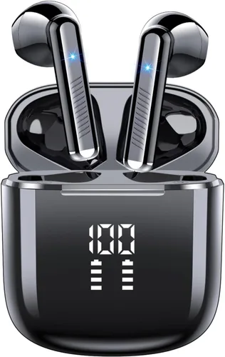 Miniatura 9 de OYIB Auriculares inalámbricos, auriculares Bluetooth 5.3 con 4 micrófonos ENC Clear Call, auriculares Bluetooth con control táctil, sonido estéreo