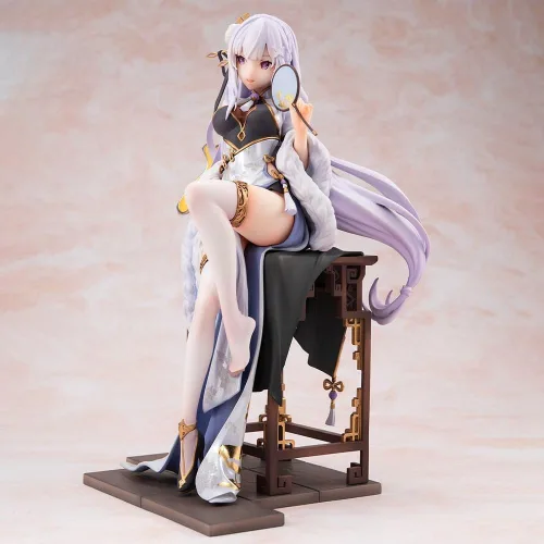 Miniatura 3 de LUNK Figura Emilia Figura de acción de anime Exquisita estatua de PVC, modelo coleccionable de escritorio, adornos de escritorio, regalo