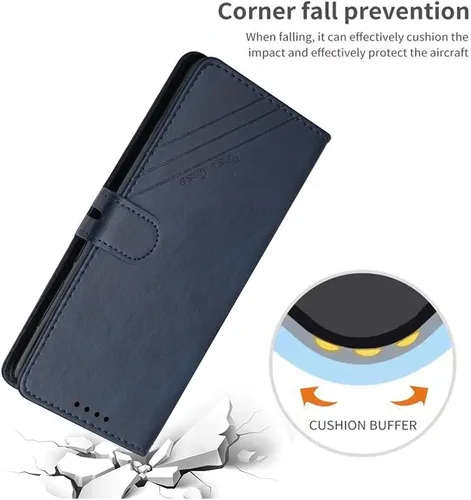 Miniatura 3 de GYHOYA Funda para Xiaomi Poco X5 Pro 5G Wallet Case, Xiaomi Poco X5 Pro 5G Funda de cuero Flip Folio con tarjeteros Kickstand Característica Azul