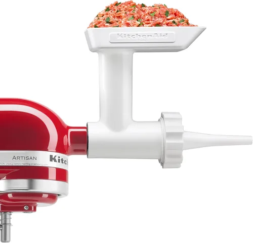 Miniatura 4 de KitchenAid KN12AP - Paquete de 3 accesorios para batidora de pie con molinillo de alimentos, exprimidor de cítricos y relleno de salchichas