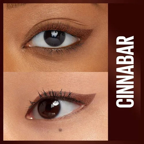 Miniatura 2 de Maybelline Lápiz Delineador de Ojos Mecánico Marrón Impermeable Unstoppable, Fácil de Aplicar, Deslizamiento Suave, Hasta 24 Horas de Uso, Cinnabar
