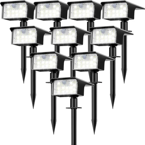 Miniatura 14 de [Paquete de 3 y 62 LED] Reflectores Solares para Exteriores con Sensor de Movimiento, 3 Modos de Sensor de Movimiento, Luces para Exteriores, 2