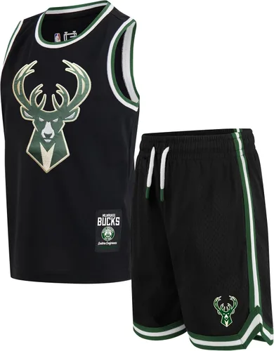 Miniatura 18 de Ultra Game Conjunto de camiseta sin mangas y pantalones cortos de baloncesto oficial de la NBA para niños Negro